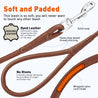 Soft Leather Round Traffic Lead