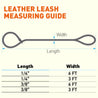 Soft Leather Round Slip Lead