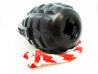 USA-K9 Magnum Grenade Durable Rubber Chew Toy, Treat Dispenser, Reward Toy, Tug Toy, and Retrieving Toy - Black Magnum
